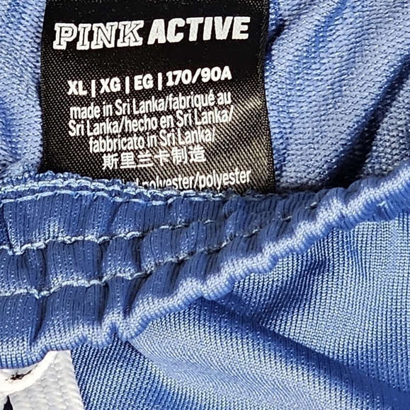 Victoria's Secret PINK Active Track Pants Drawstring Elastic Waist Blue XL - Picture 12 of 12